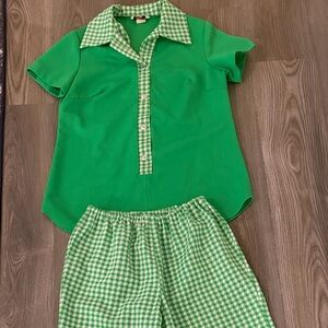 Womens Vintage Gingham Outfit Flutterbye